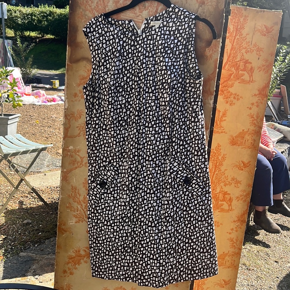 Shoshanna Brown and White dress sleeveless
